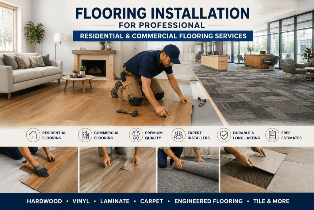 Professional flooring installation in Markham